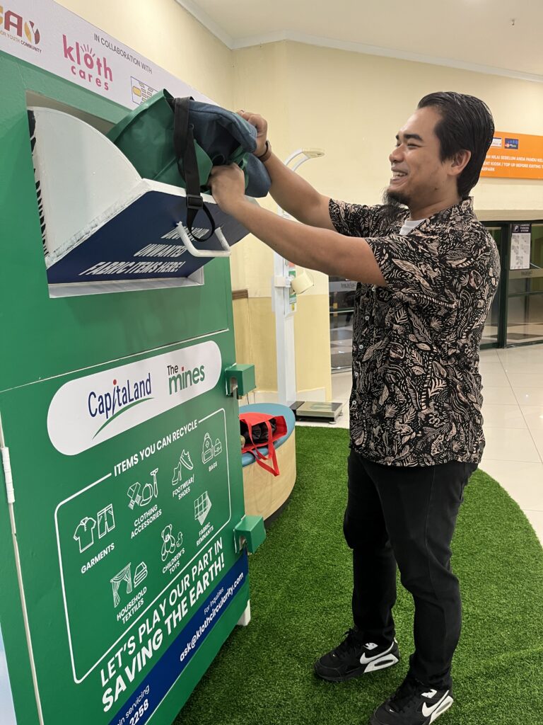 CapitaLand aims to instil fabric recycling awareness among the community in The Mines and 3 Damansara