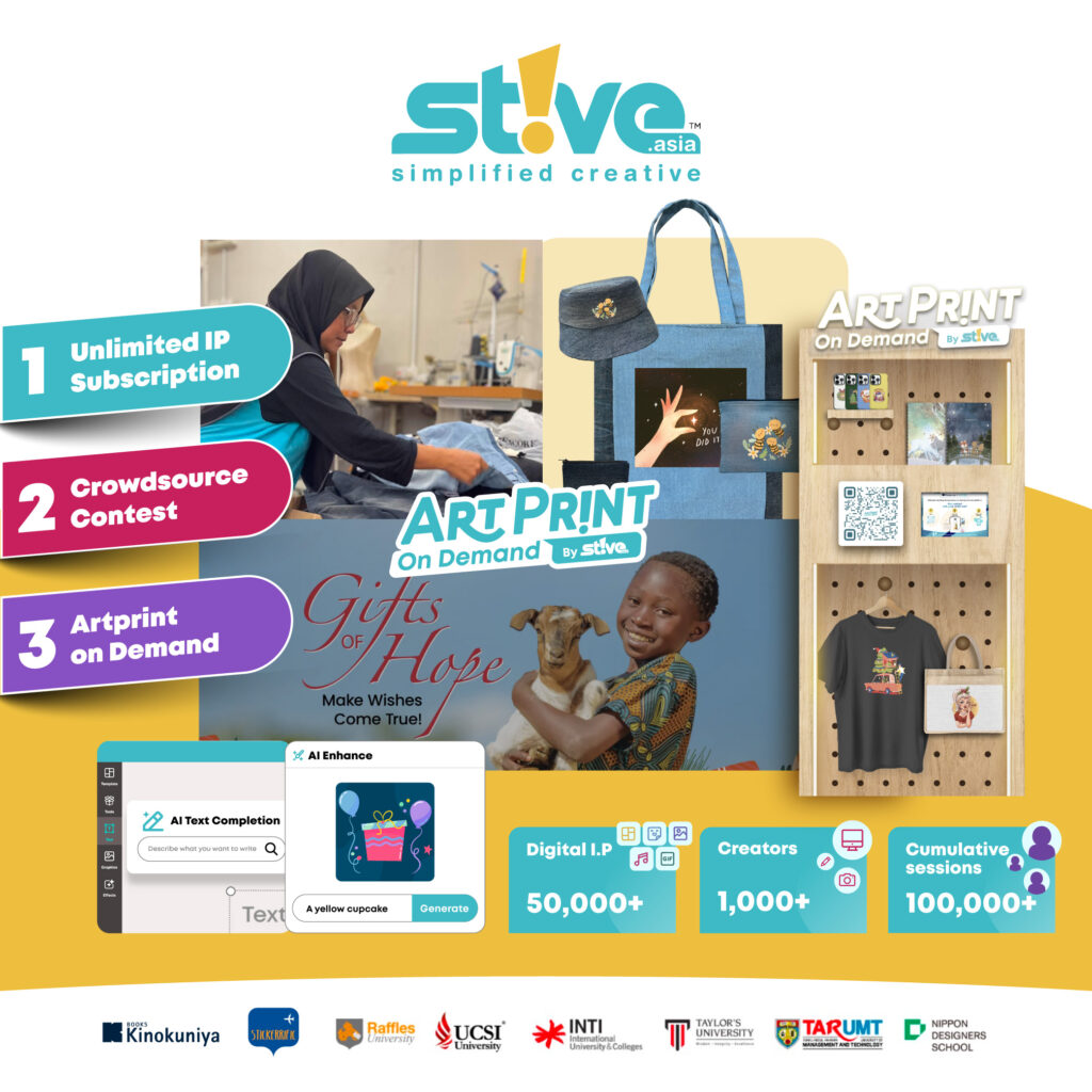 STIVE ASIA – SOUTHEAST ASIA’S FASTEST GROWING DIGITAL ASSET MARKETPLACE FOR ART PRINT ON DEMAND