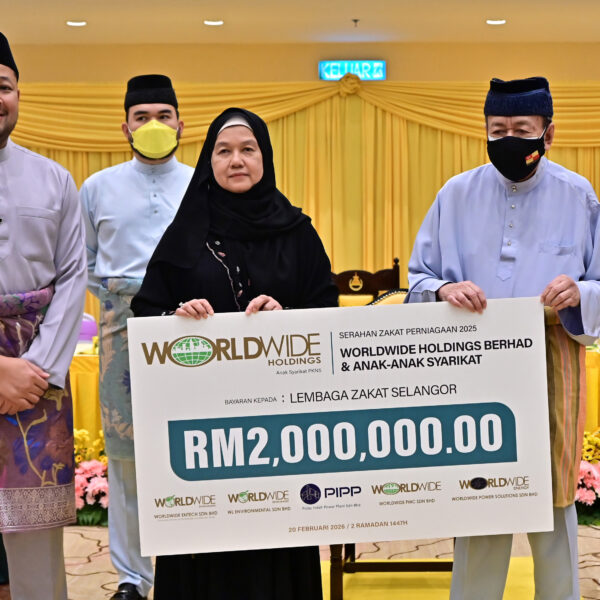 WORLDWIDE HOLDINGS MAKES RM2.0 MILLION ZAKAT PAYMENT