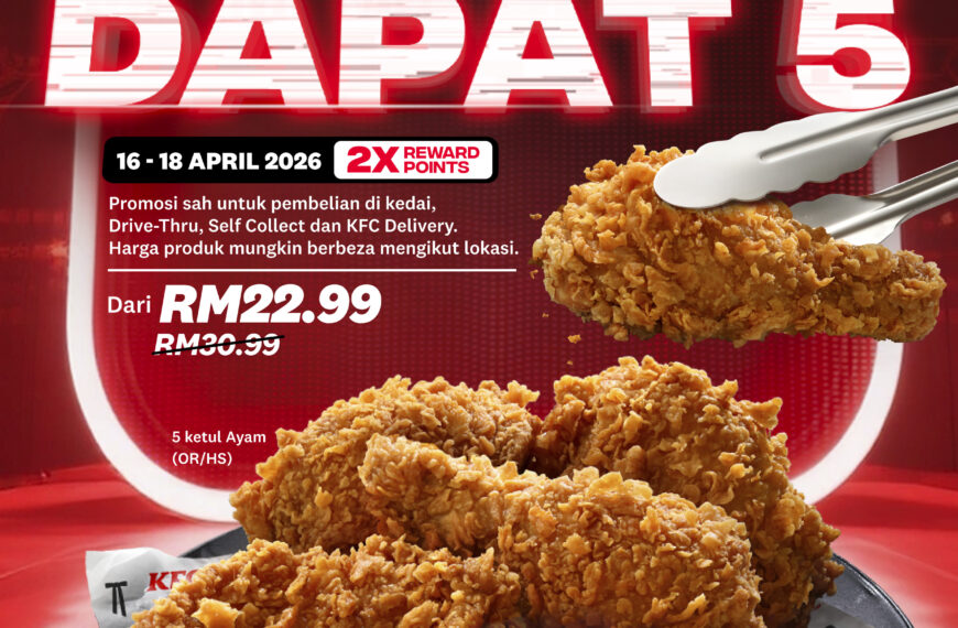 Made for Sharing: KFC Belanja with Buy 4 Free 1 Chicken Deal