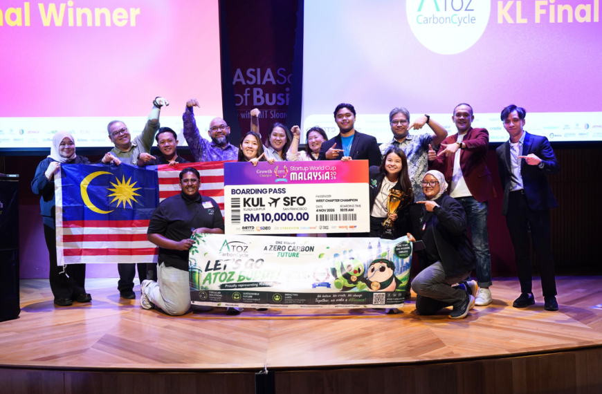 Atoz CarbonCycle Platform Wins Startup World Cup Malaysia 2026 West Chapter, Earns Ticket to Silicon Valley